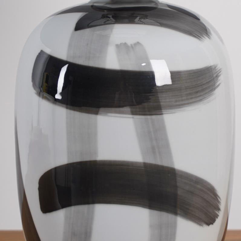 American Dome Fabric Ink Table Lamp