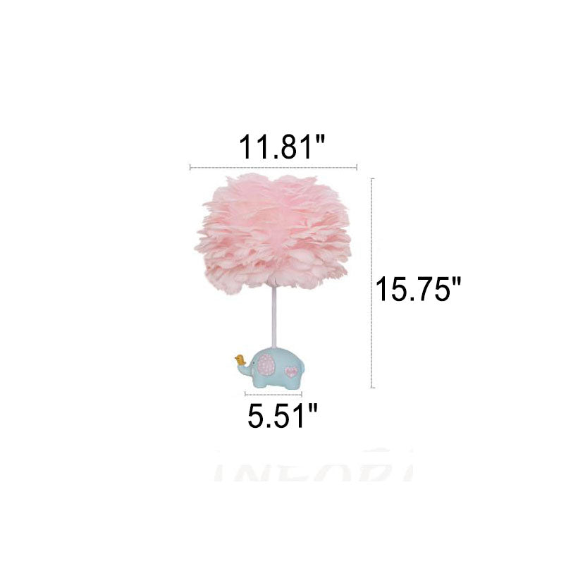 Unicorn Feather Children Table Lamp