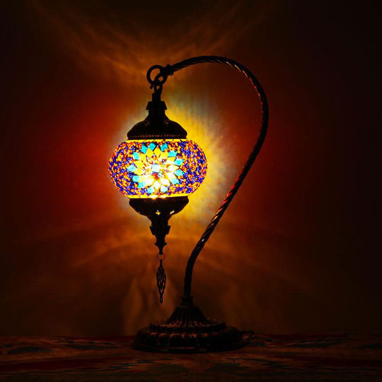Iron Glass Table Lamp