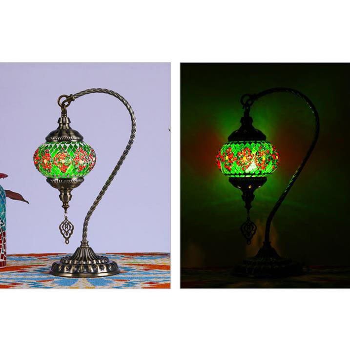 Iron Glass Table Lamp
