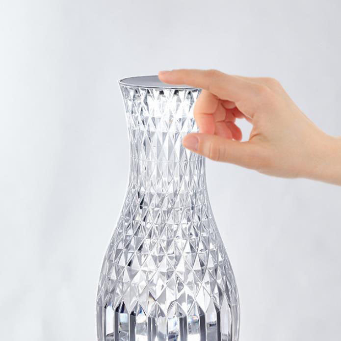 Vase Acrylic Rechargeable Touch Table Lamp