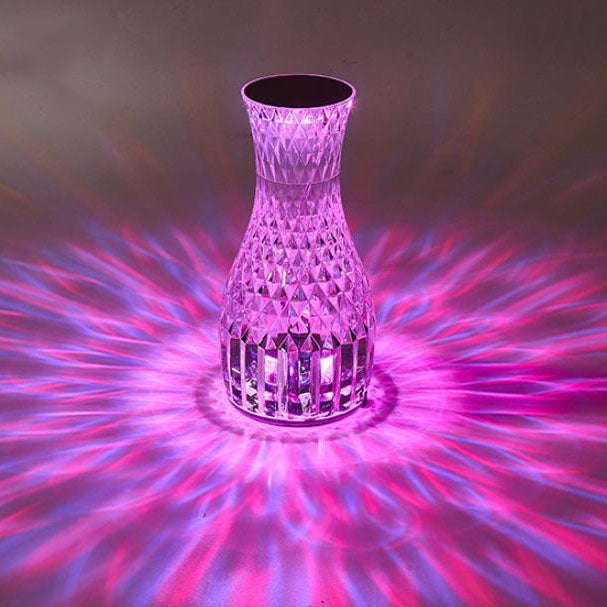 Vase Acrylic Rechargeable Touch Table Lamp