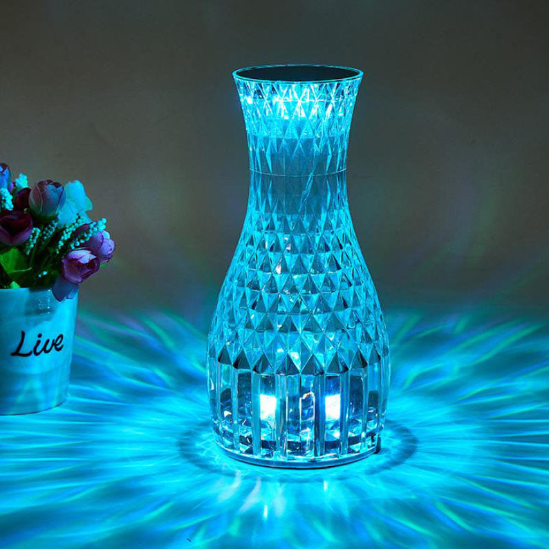 Vase Acrylic Rechargeable Touch Table Lamp