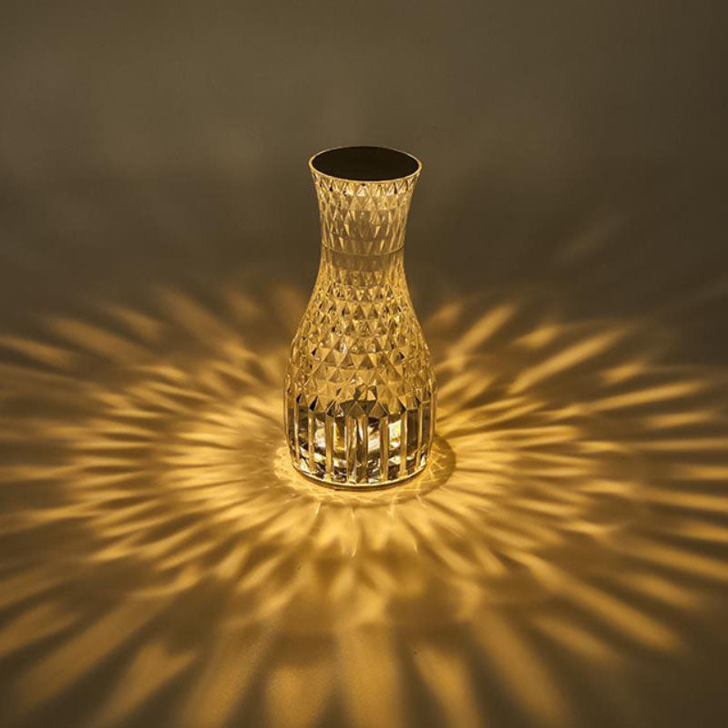 Vase Acrylic Rechargeable Touch Table Lamp