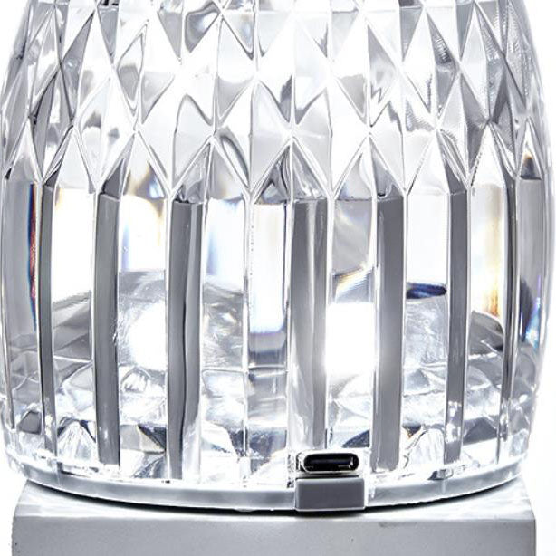 Vase Acrylic Rechargeable Touch Table Lamp