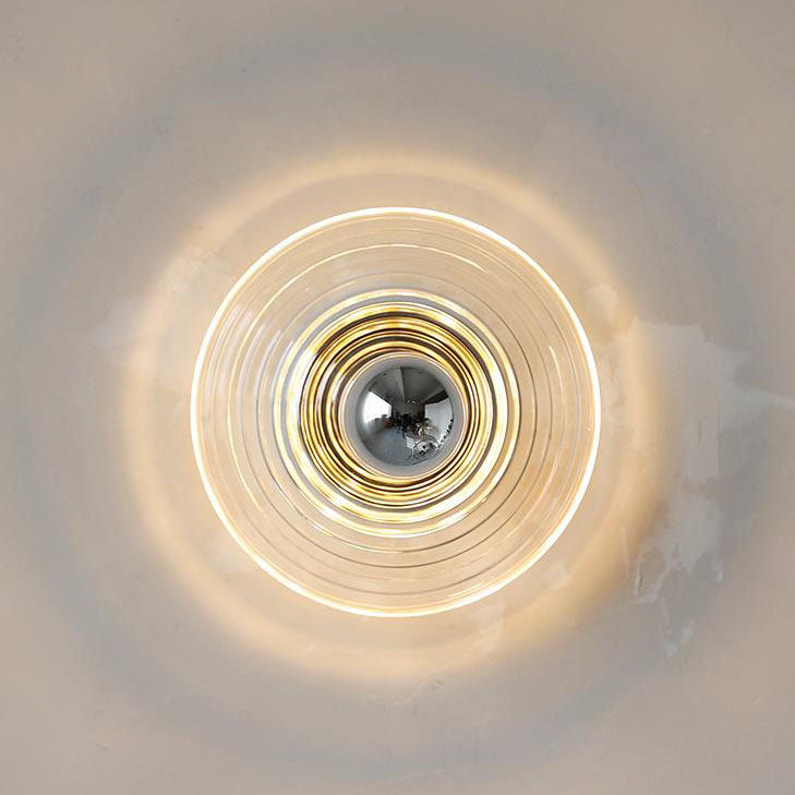 Water Ripple Transparent Glass Wall Lamp