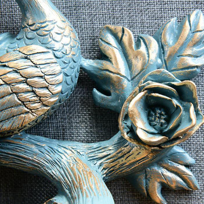 Peacock Resin Wall Lamp