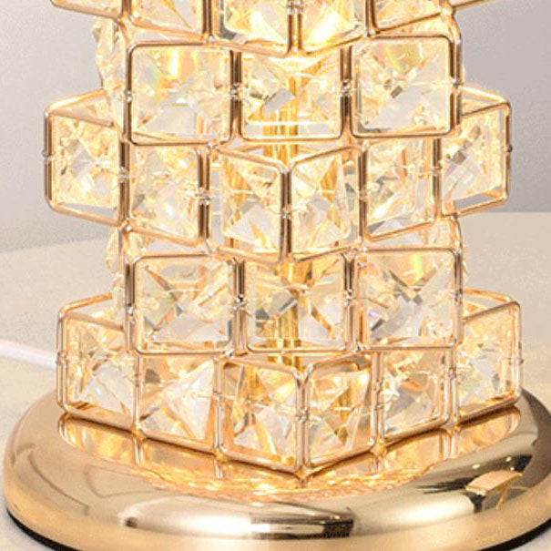 Crystal Cone Geometry Table Lamp