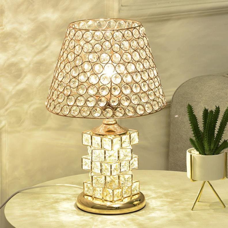 Crystal Cone Geometry Table Lamp