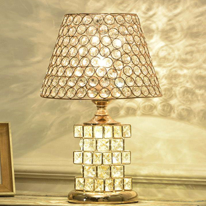 Crystal Cone Geometry Table Lamp