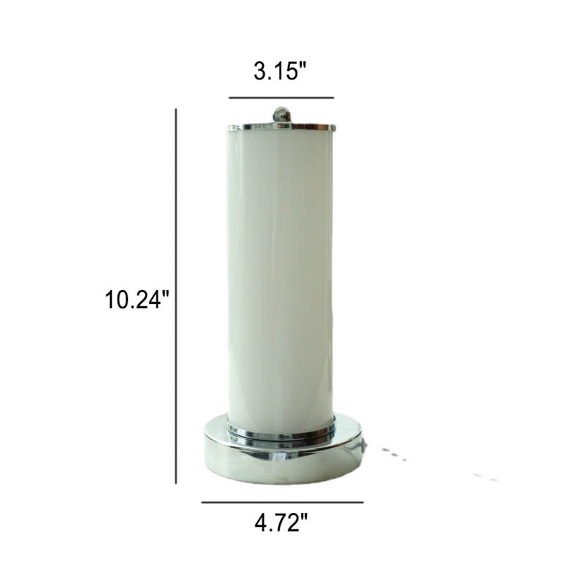 Glass Column Night Table Floor Lamp