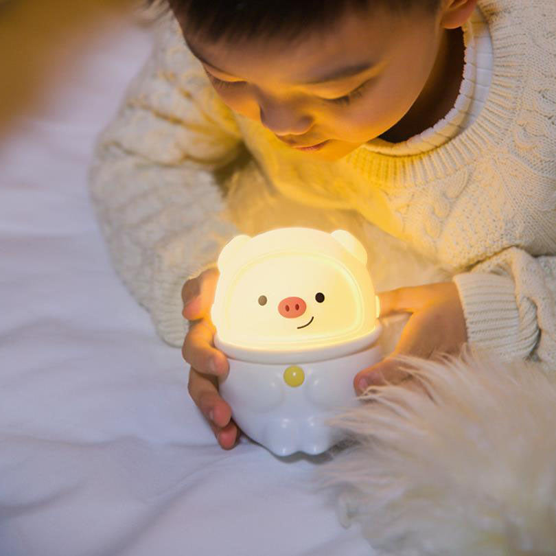 Cartoon Silicone Panda Pig Table Lamp