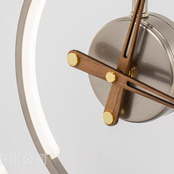 Clock Design Wireless Charging Table Lamp