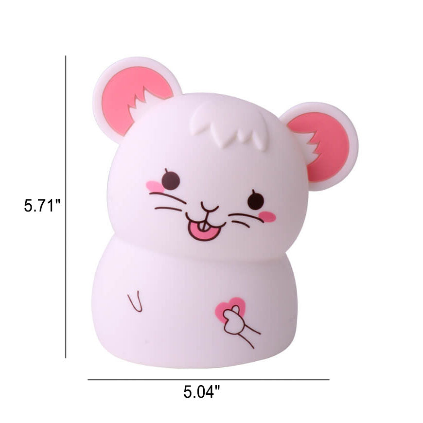 Cartoon Cute Mouse Silicone Table Lamp