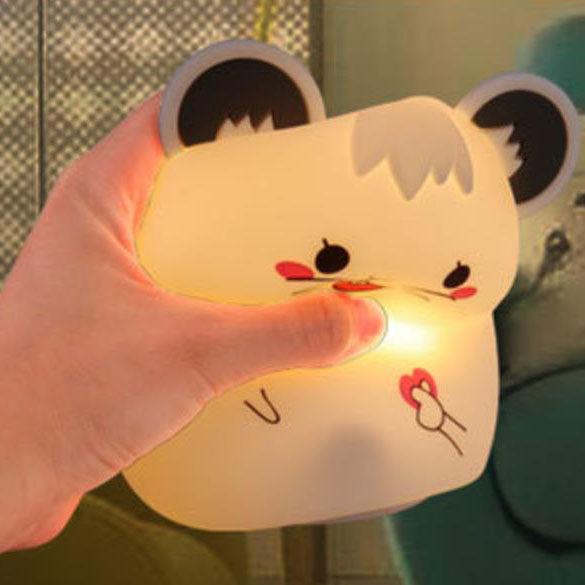 Cartoon Cute Mouse Silicone Table Lamp