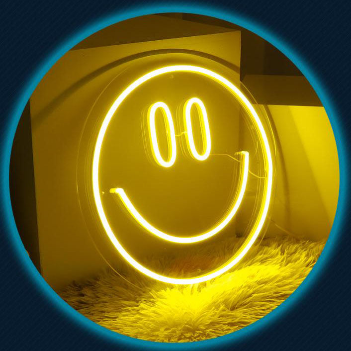 Neon Smiley Silicone Atmosphere Floor Lamp