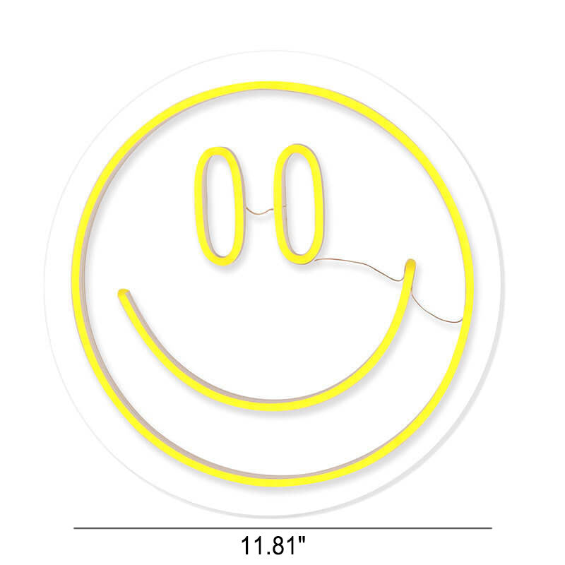 Neon Smiley Silicone Atmosphere Floor Lamp