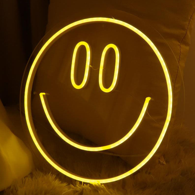 Neon Smiley Silicone Atmosphere Floor Lamp
