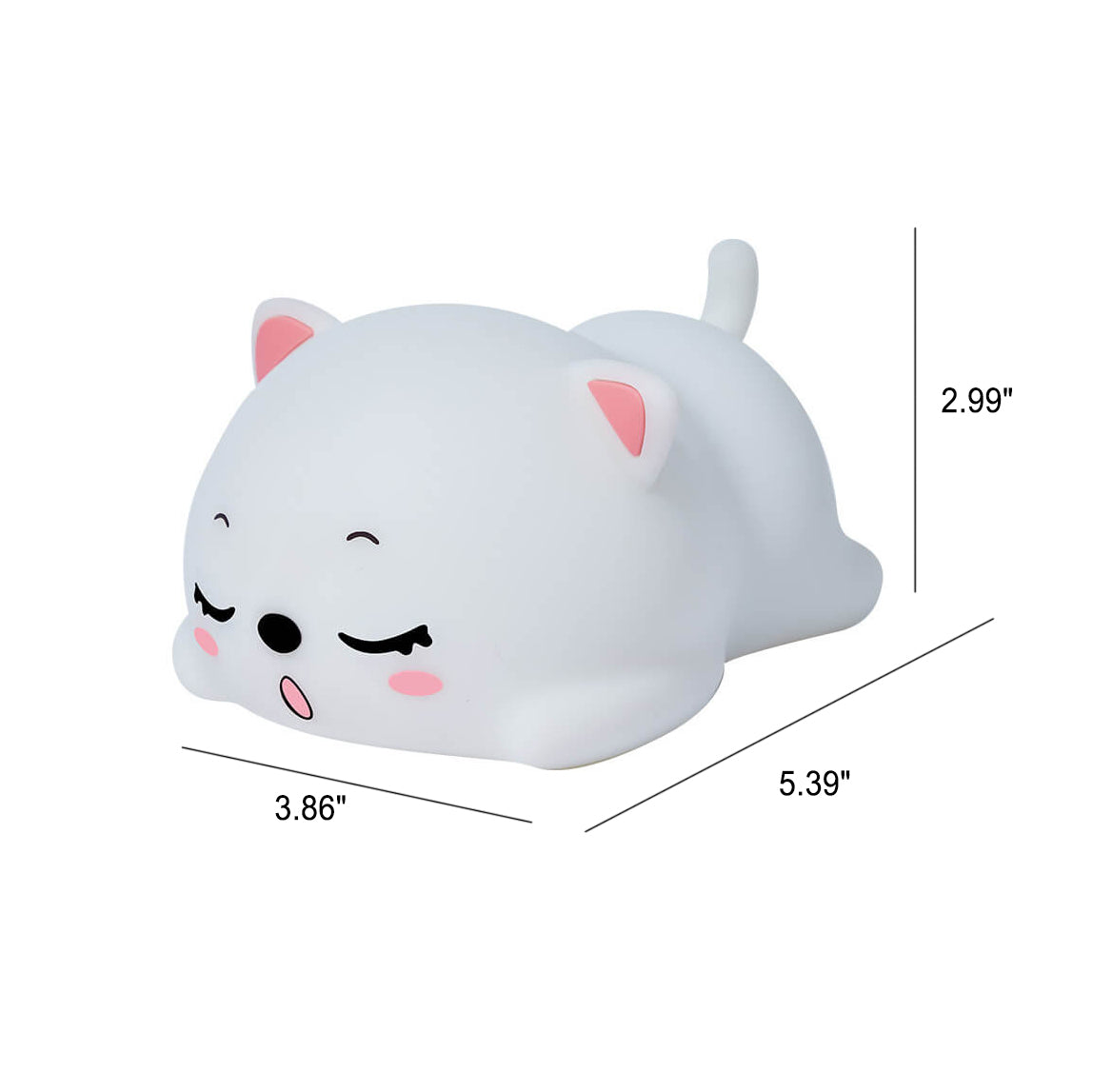 Lovely Cat Silicone Pat Table Lamp