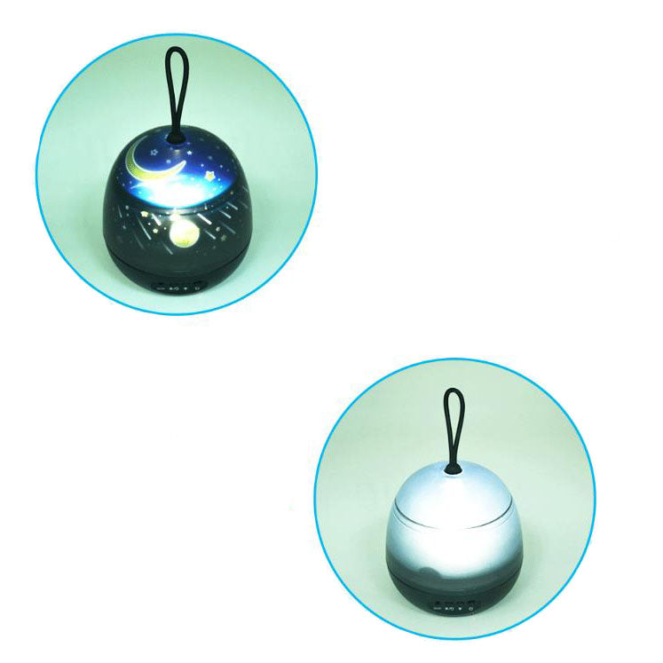Rotating Star Ambient Rechargeable Table Lamp