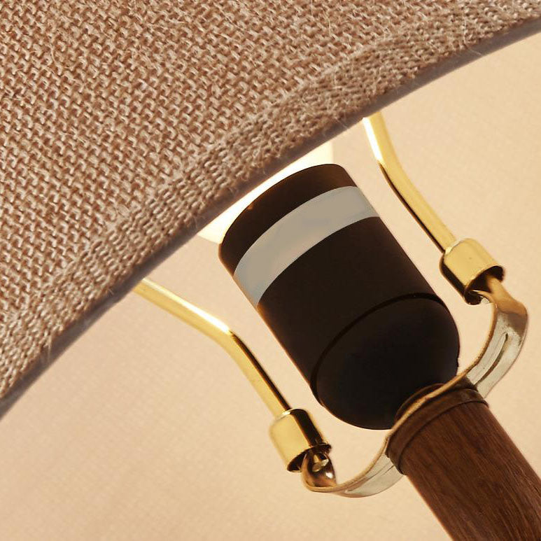 Solid Color Resin Fabric Table Lamp