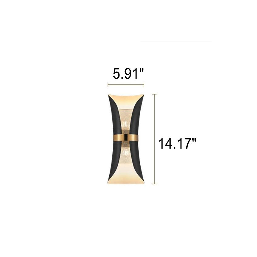 Column Hardware 2-Light Wall Lamp