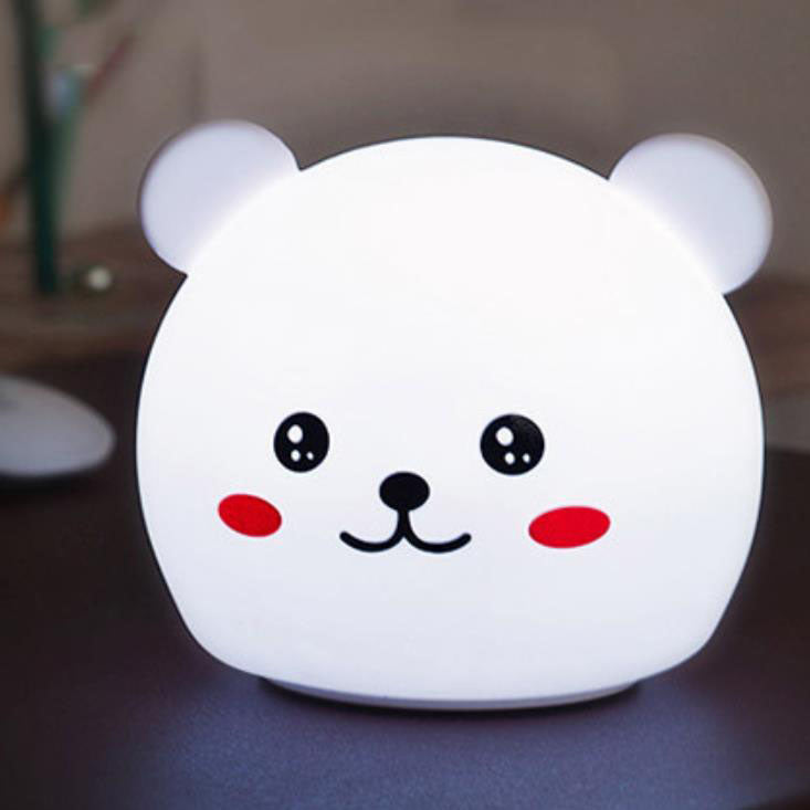 Cartoon Animal Colorful Silicone Table Lamp