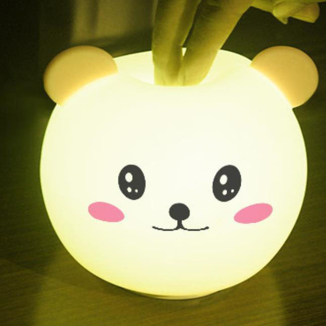 Cartoon Animal Colorful Silicone Table Lamp