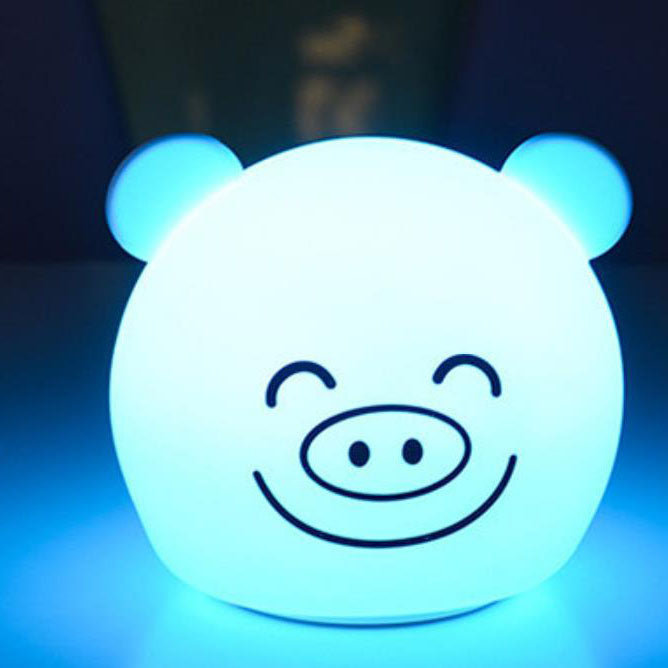 Cartoon Animal Colorful Silicone Table Lamp