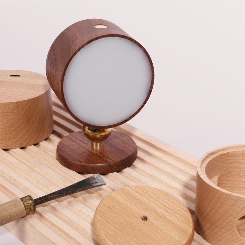 Wooden Rechargeable Touch Magnetic Wall Lamp