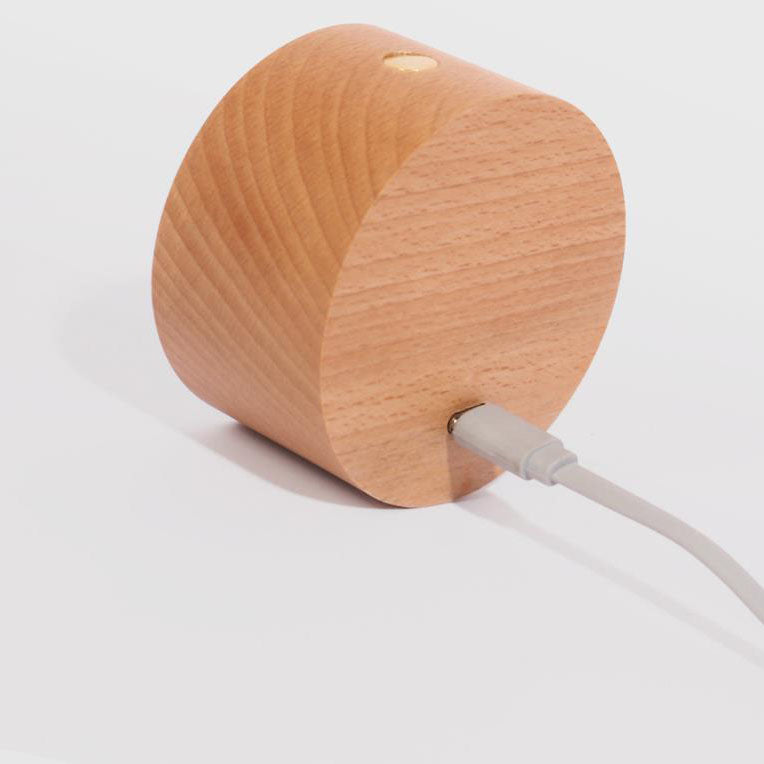 Wooden Rechargeable Touch Magnetic Wall Lamp