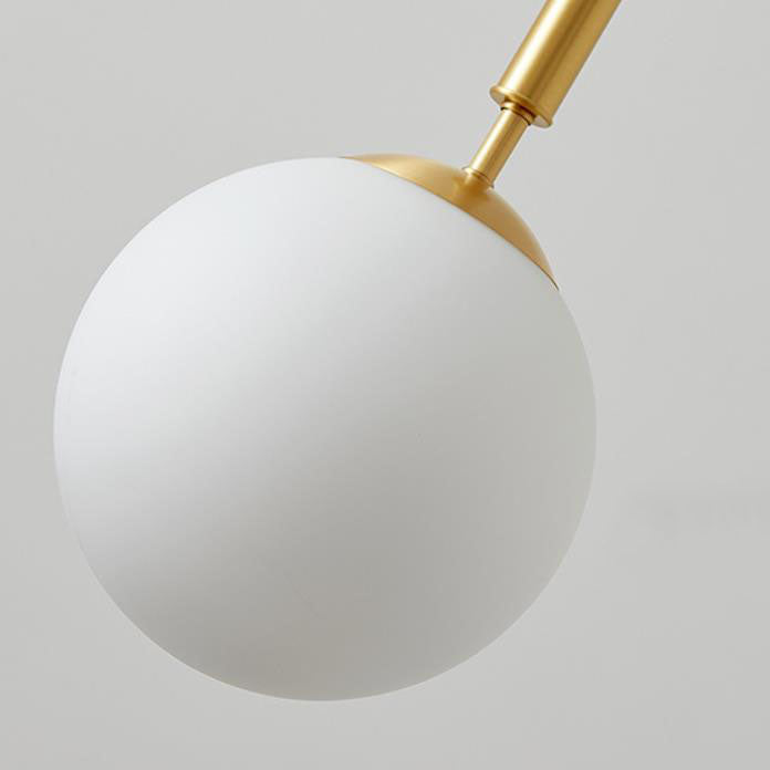 Round Ball Copper Glass Wall Lamp
