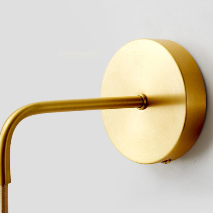 Round Ball Copper Glass Wall Lamp