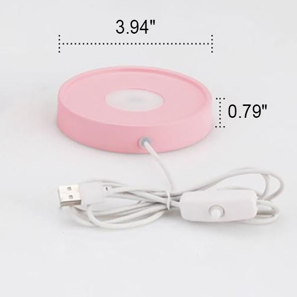 Round Rechargeable Mood Night Table Lamp