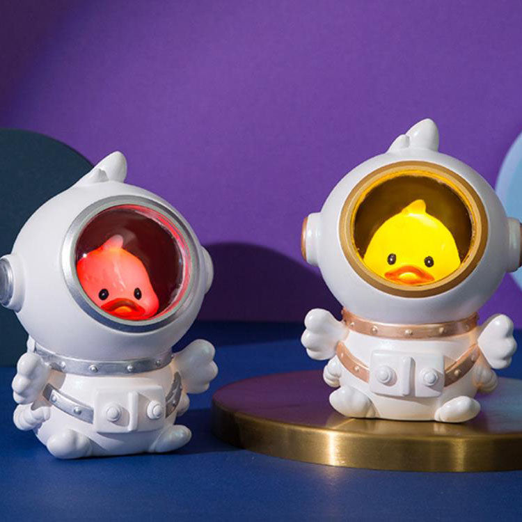 Astronaut Rabbit Duck Resin Table Lamp