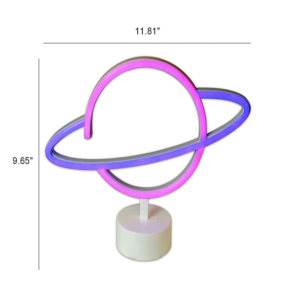 Planet Neon Plastic Night Table Lamp