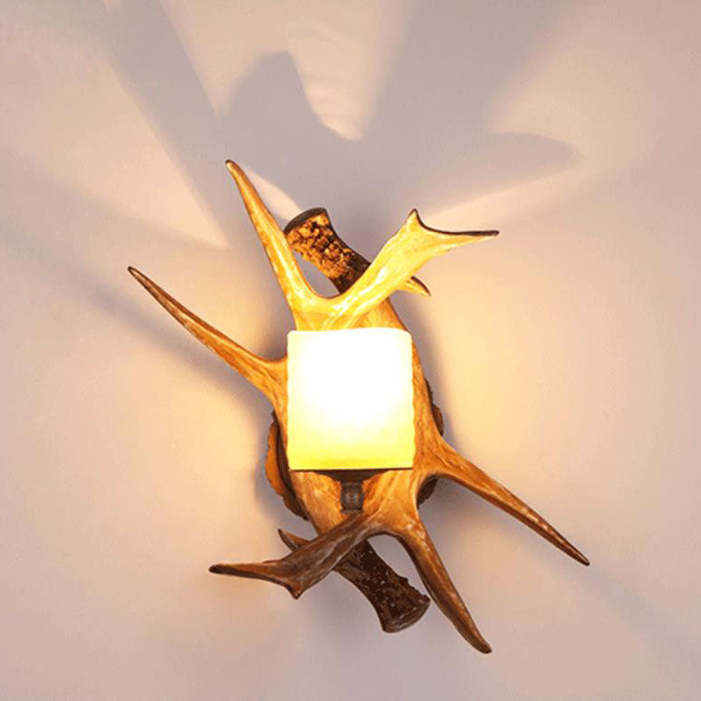Antler Glass Wall Lamp