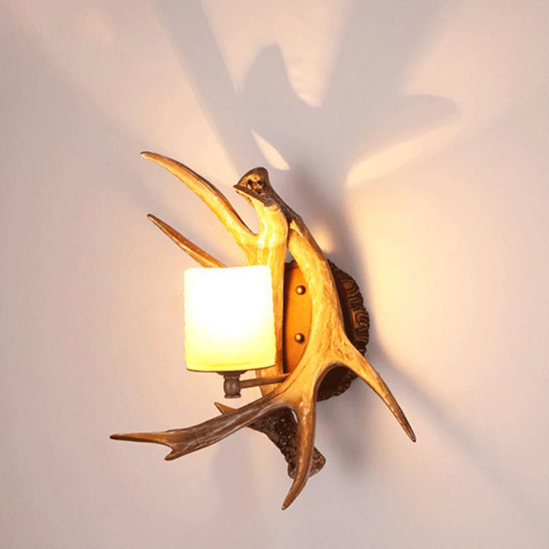 Antler Glass Wall Lamp