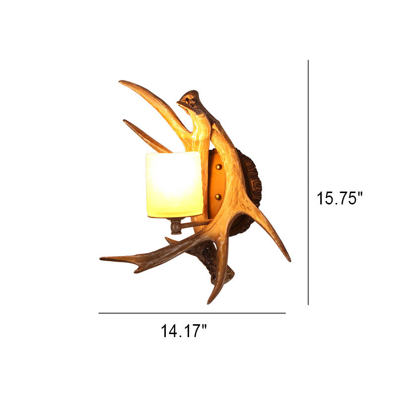 Antler Glass Wall Lamp