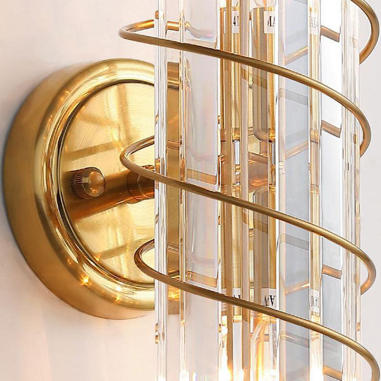 Crystal Column 2-Light Wall Lamp