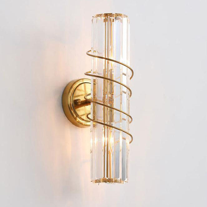 Crystal Column 2-Light Wall Lamp