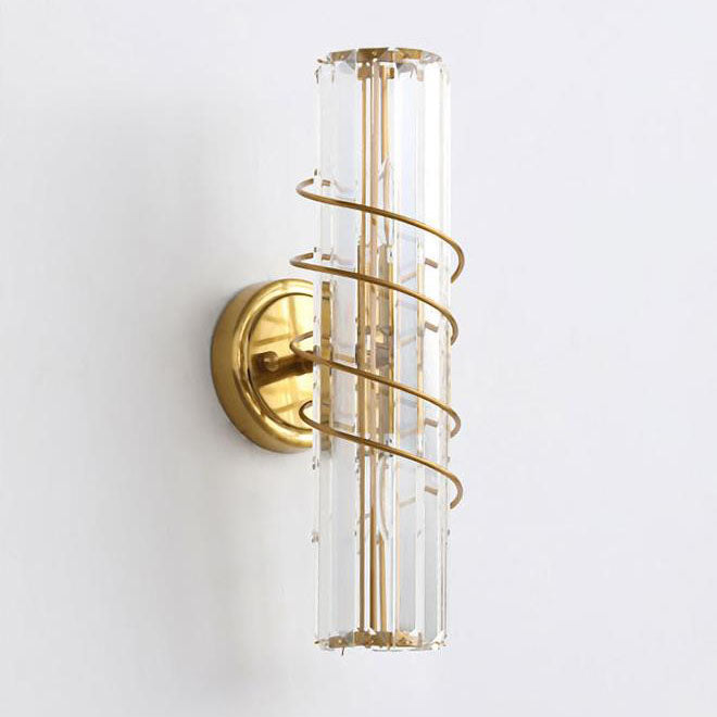 Crystal Column 2-Light Wall Lamp