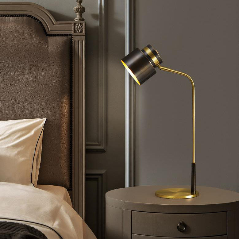 Copper Cylinder Table Lamp
