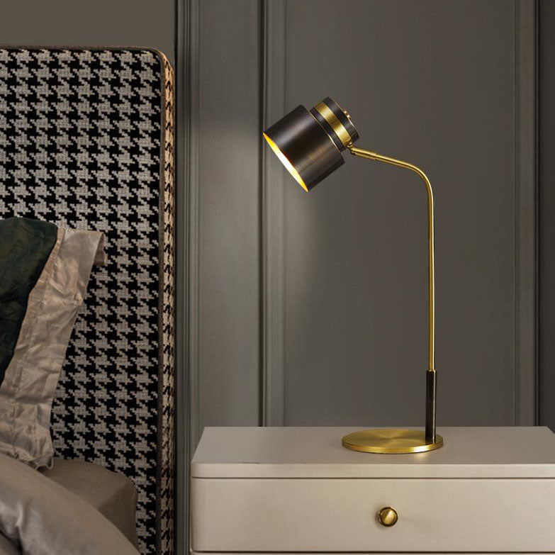 Copper Cylinder Table Lamp