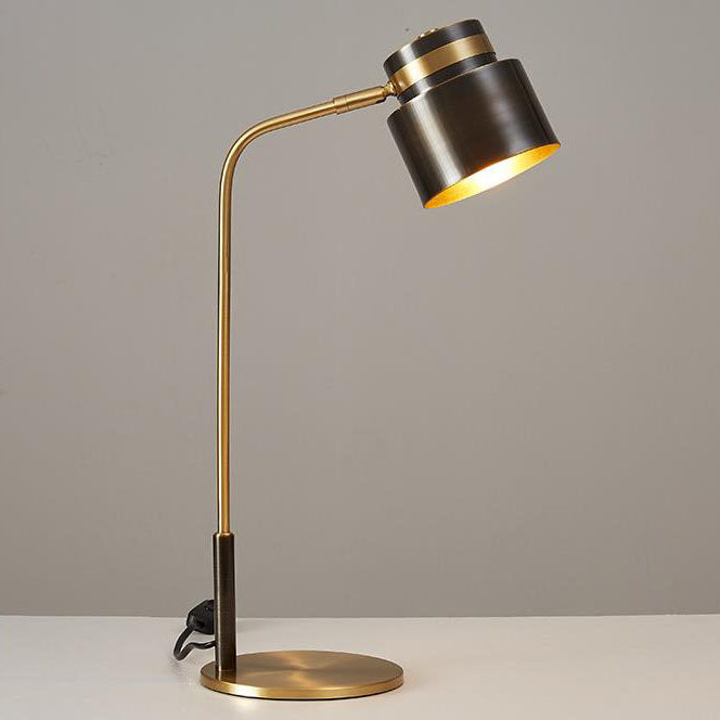 Copper Cylinder Table Lamp
