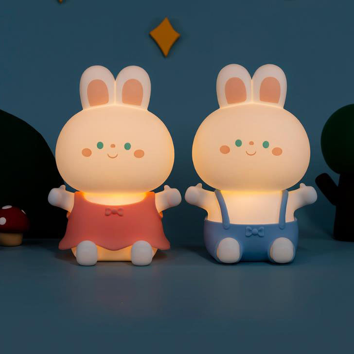Cartoon Rabbit Silicone Rechargeable Table Lamp