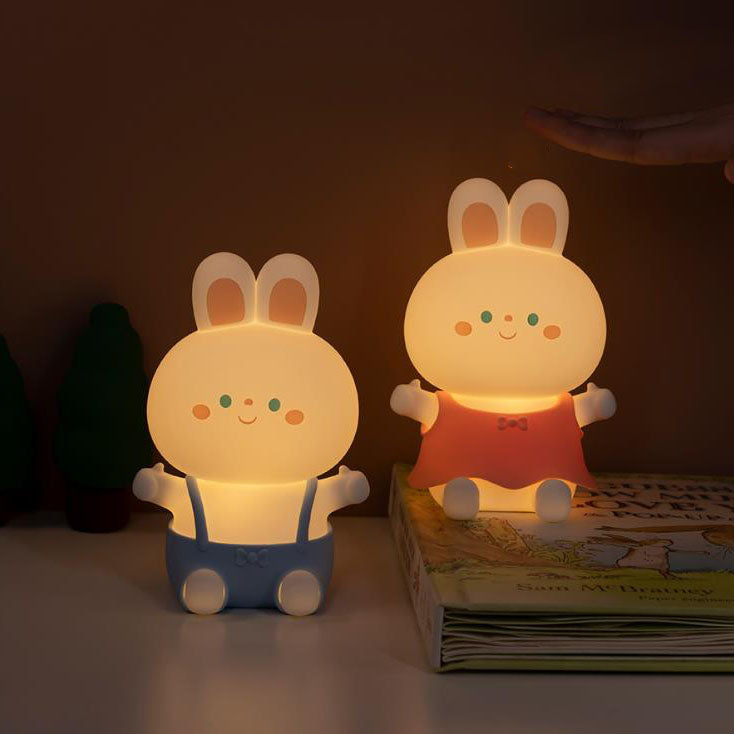 Cartoon Rabbit Silicone Rechargeable Table Lamp