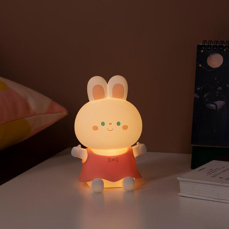 Cartoon Rabbit Silicone Rechargeable Table Lamp