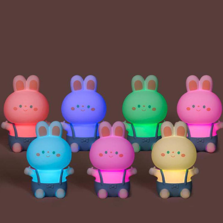 Cartoon Rabbit Silicone Rechargeable Table Lamp