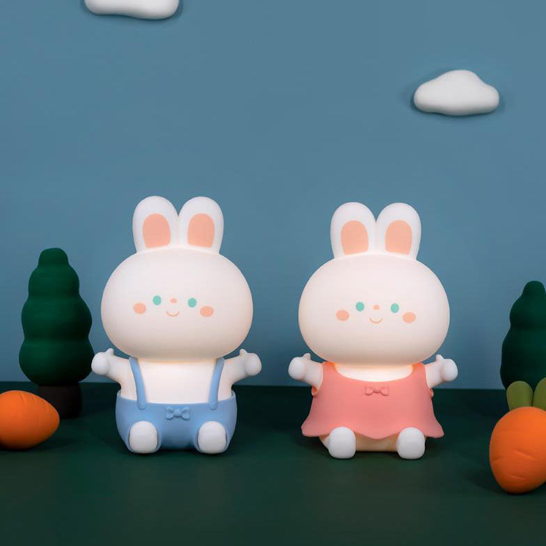 Cartoon Rabbit Silicone Rechargeable Table Lamp